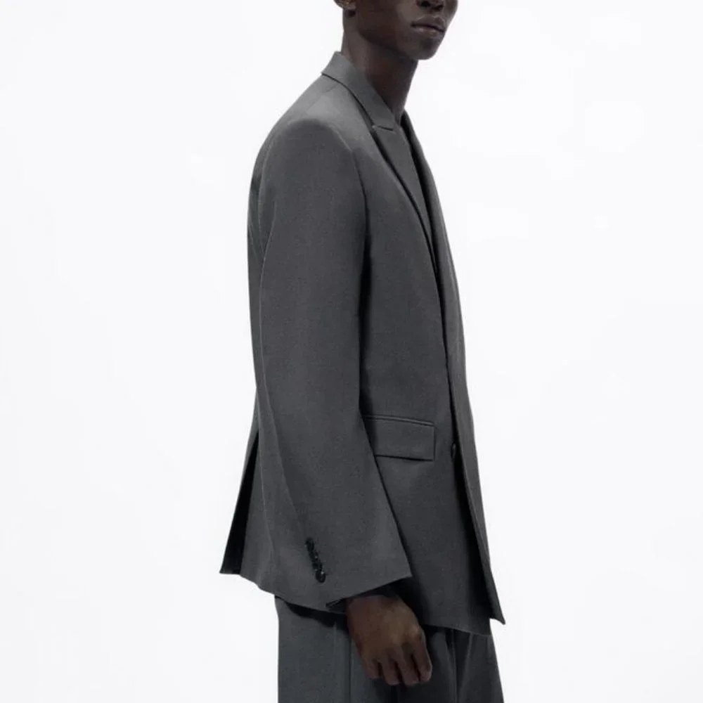 NWOT Zara Limited Edition Wool Blend Slim Fit Suit Blazer
